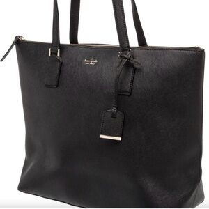 kate spade Black Tote with Gold Accent